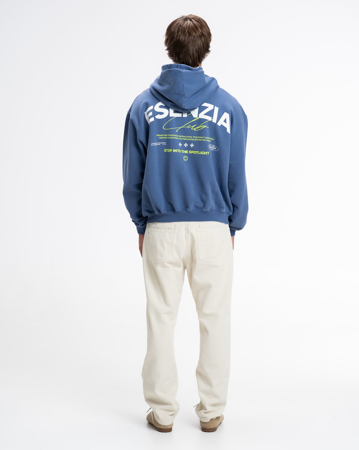 Sweat à capuche à signature de cobalt