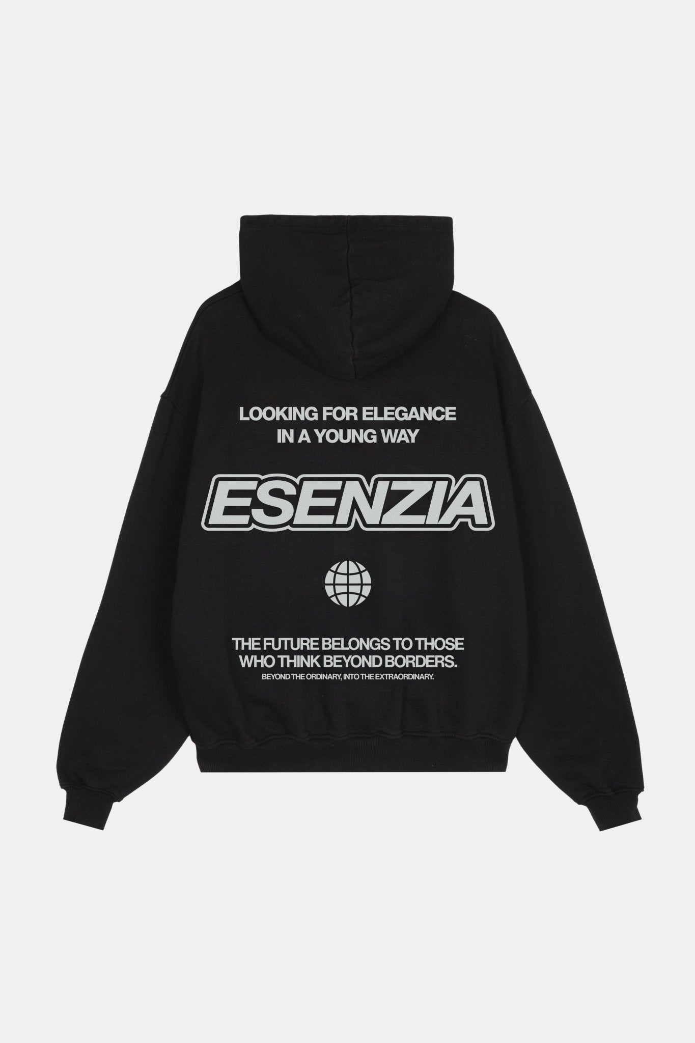 BLACK BEYOND HOODIE - Esenzia