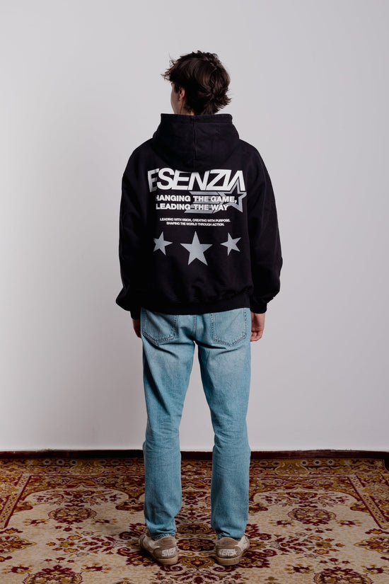 BLACK NEBULA HOODIE - Esenzia