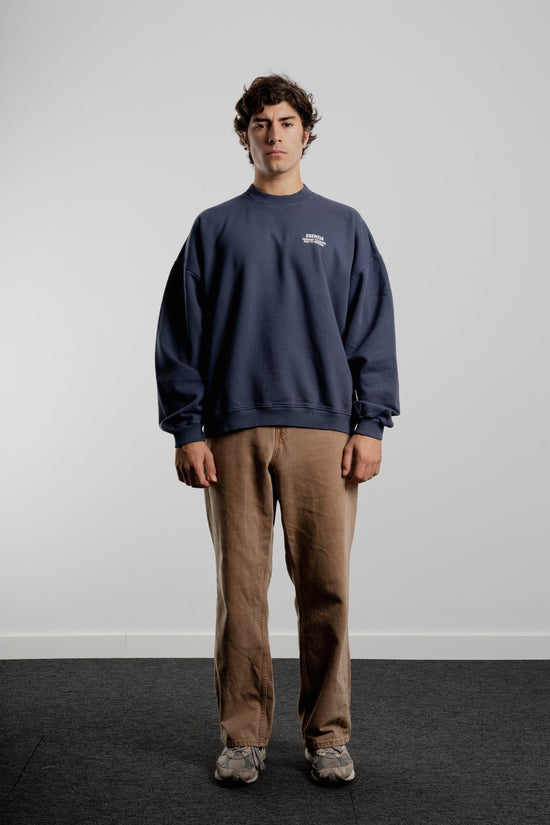 BLUE OIL MOTION CREWNECK - Esenzia
