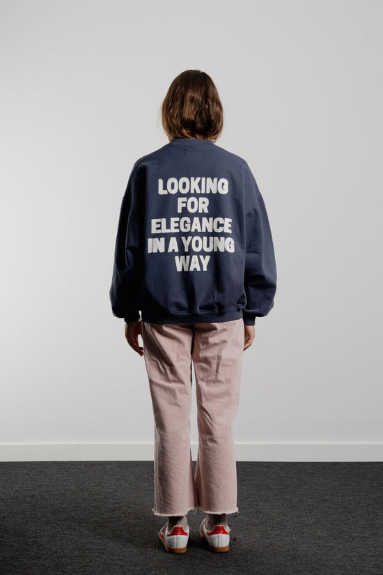 BLUE OIL MOTION CREWNECK - Esenzia