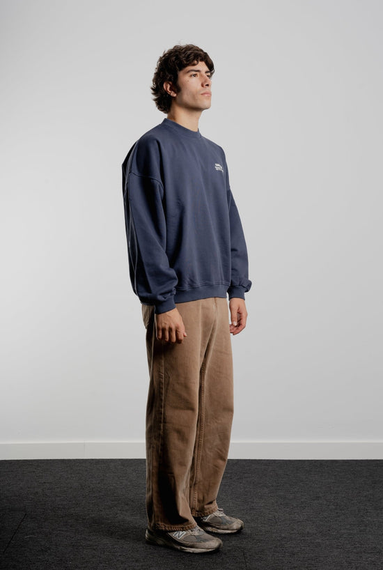 BLUE OIL MOTION CREWNECK - Esenzia