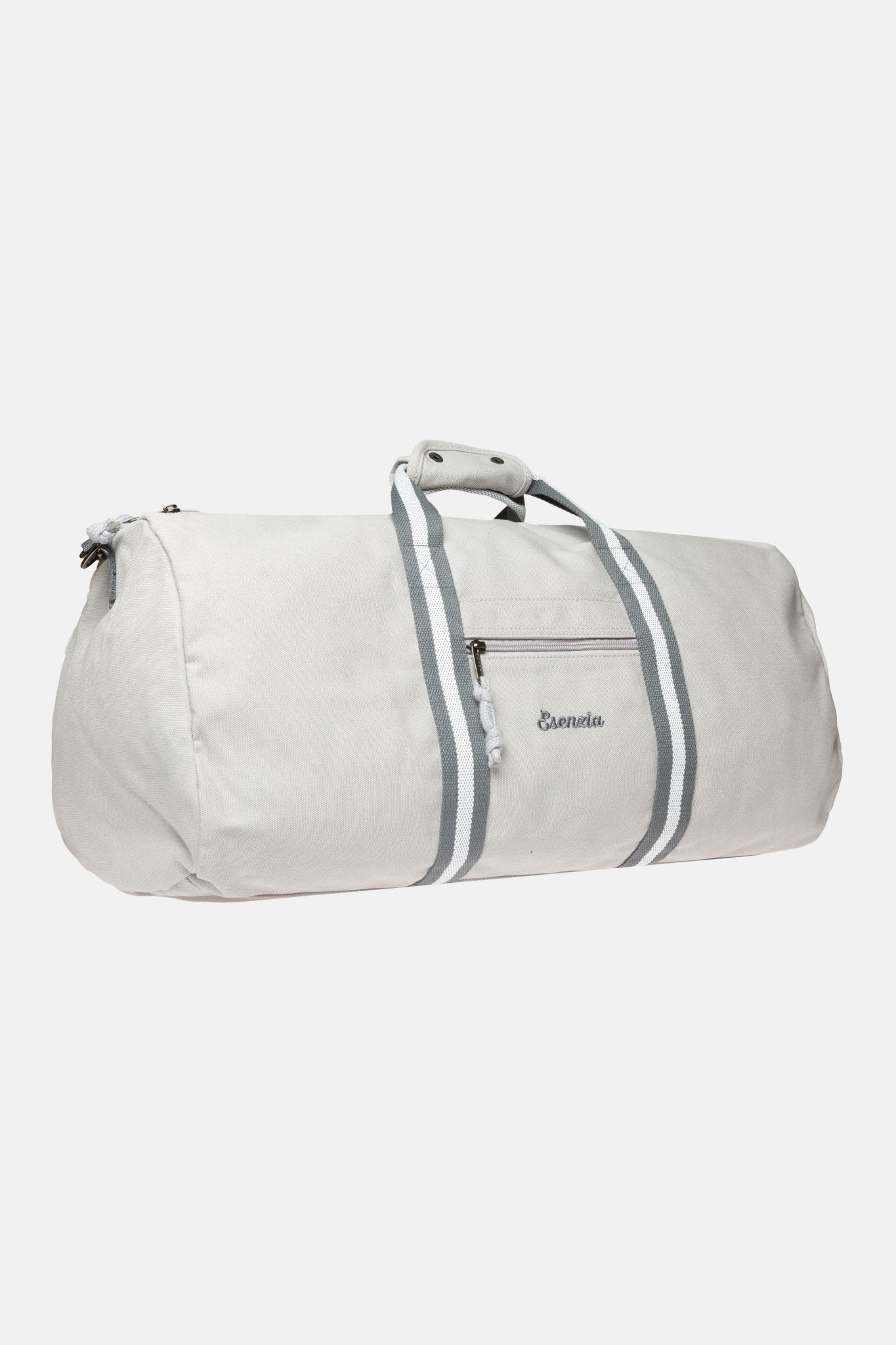 BOLSA CLÁSICA DE LONA GRIS - Esenzia