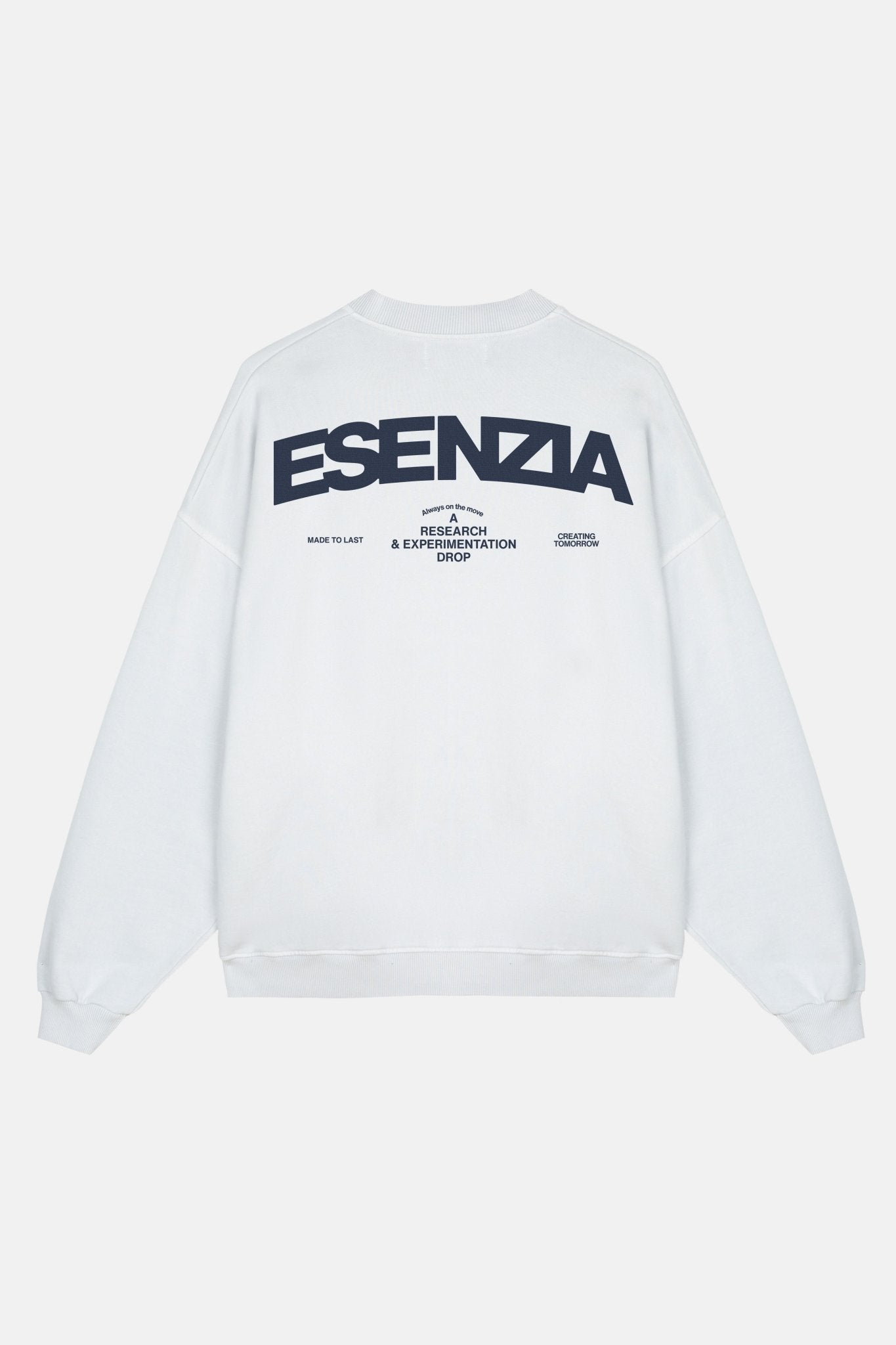 CHALK WHITE SPARK CREWNECK - Esenzia