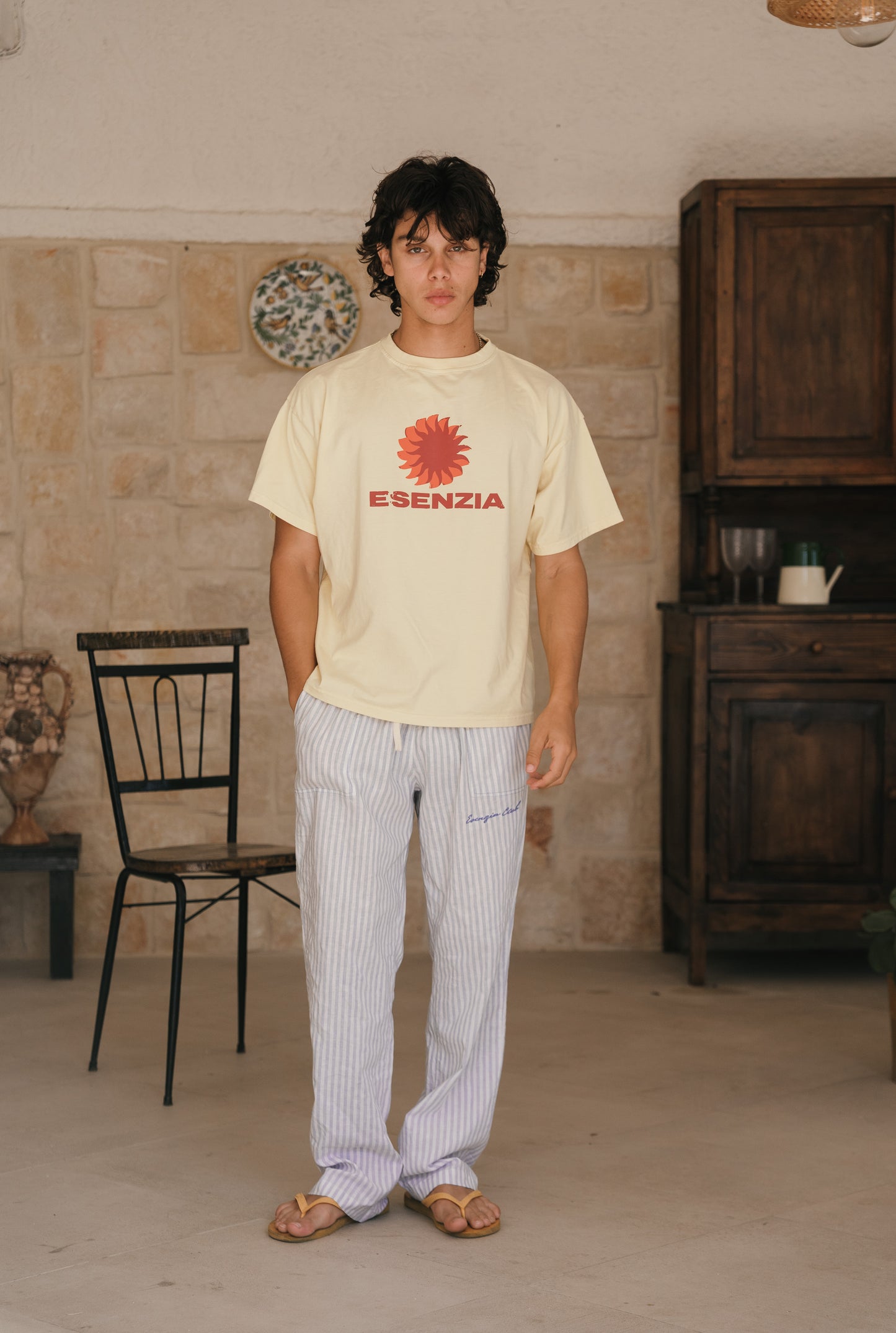 WIDE STRIPED PANTS
