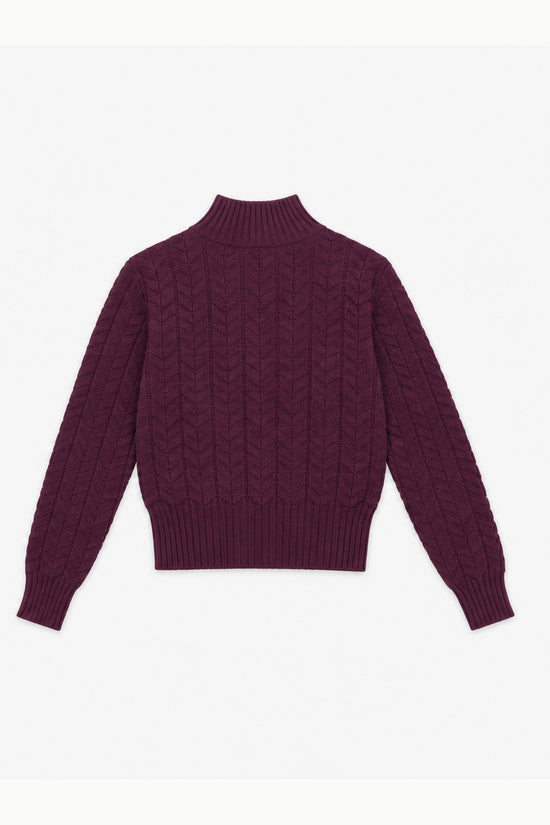 CLARET REGATTA BUTTON KNIT · espalda (digital)