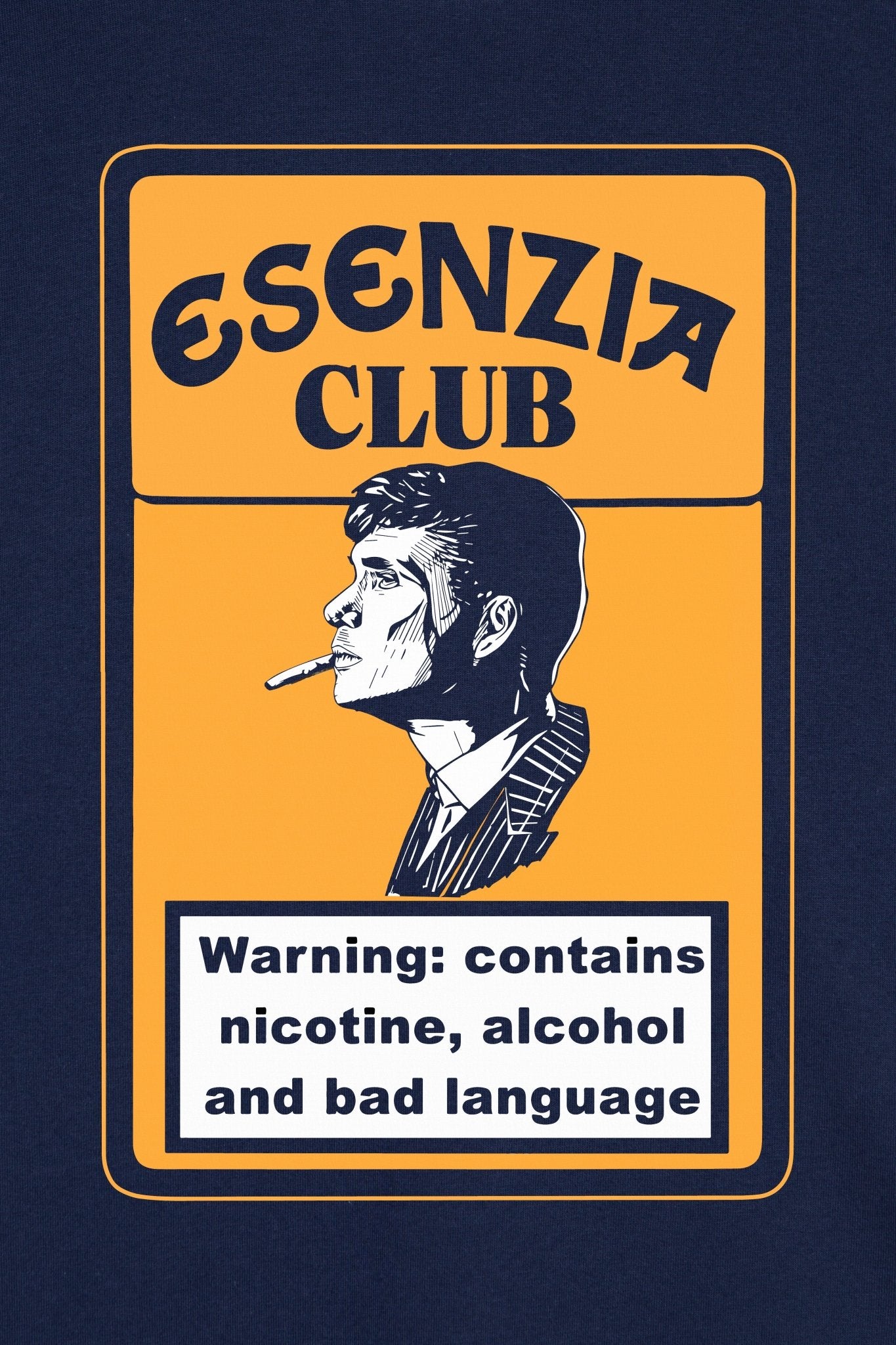 DARK BLUE CAMEL TEE - Esenzia