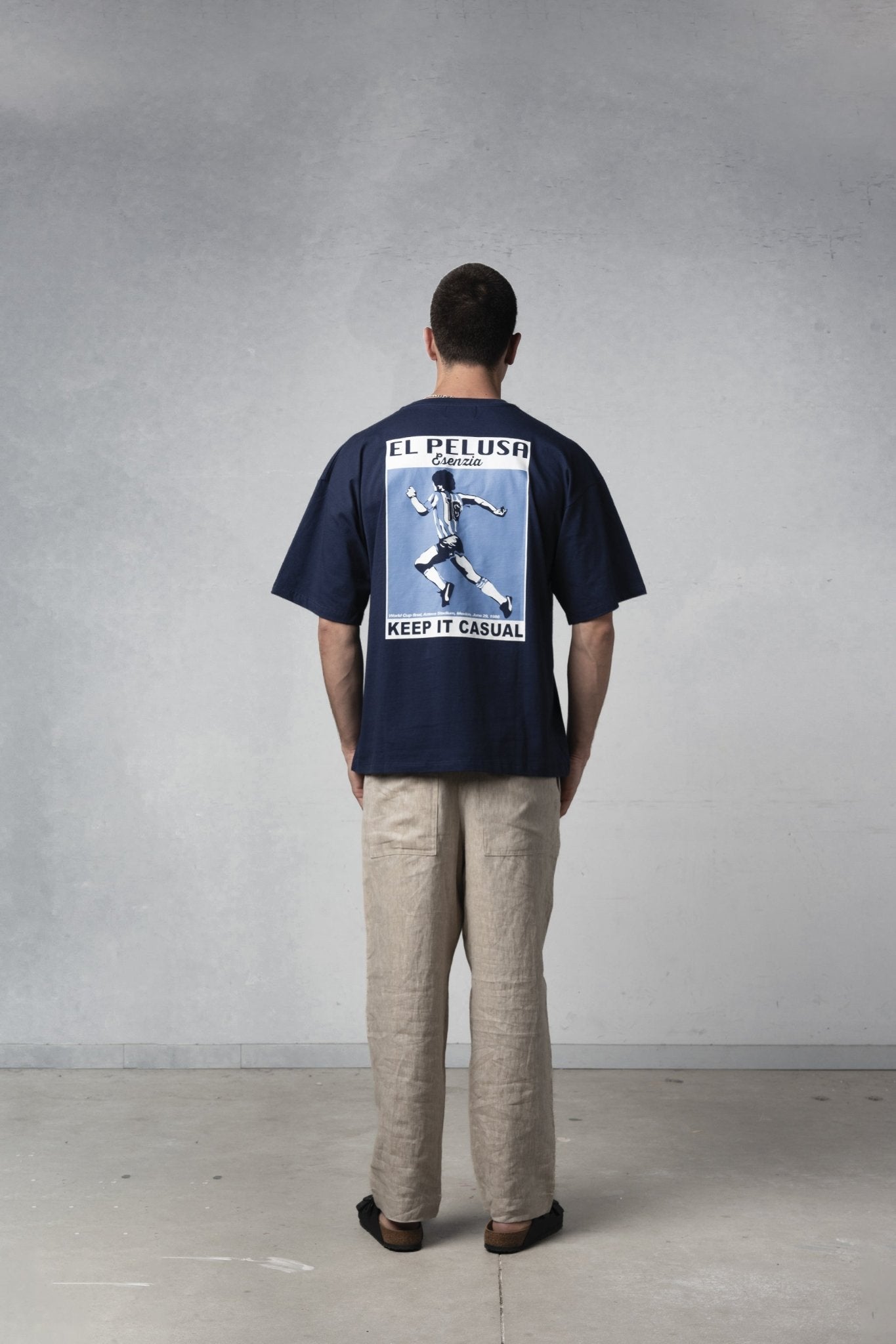 DARK BLUE D10S TEE - Esenzia