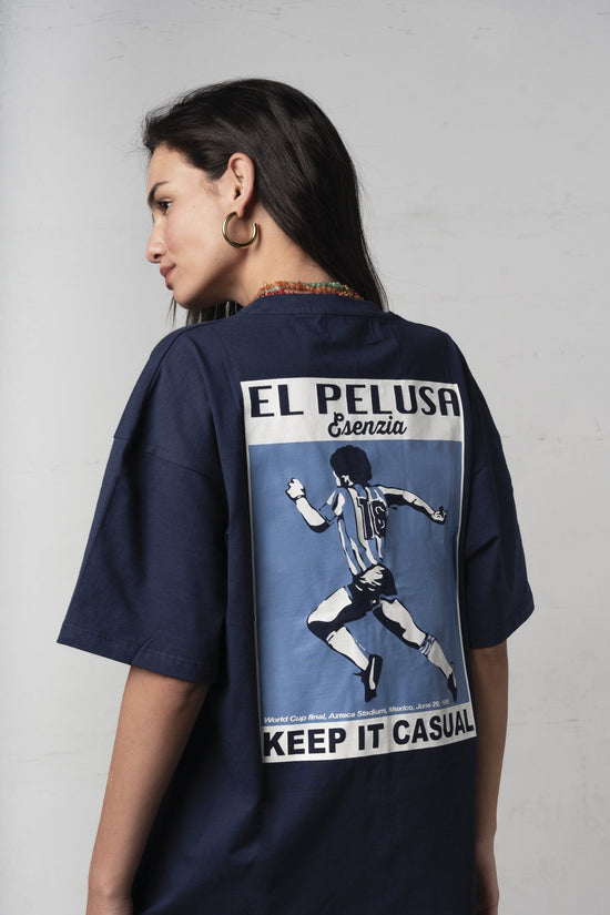 DARK BLUE D10S TEE - Esenzia