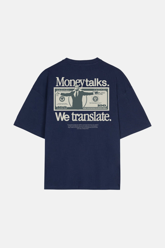 DARK BLUE WOLF TEE - Esenzia