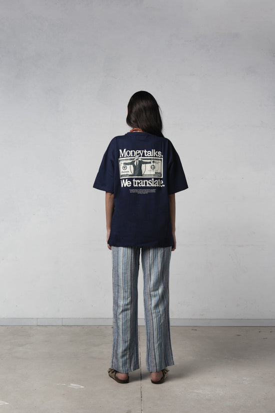 DARK BLUE WOLF TEE - Esenzia