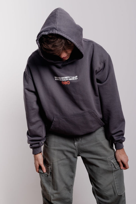 DARK GREY COSMOS HOODIE - Esenzia