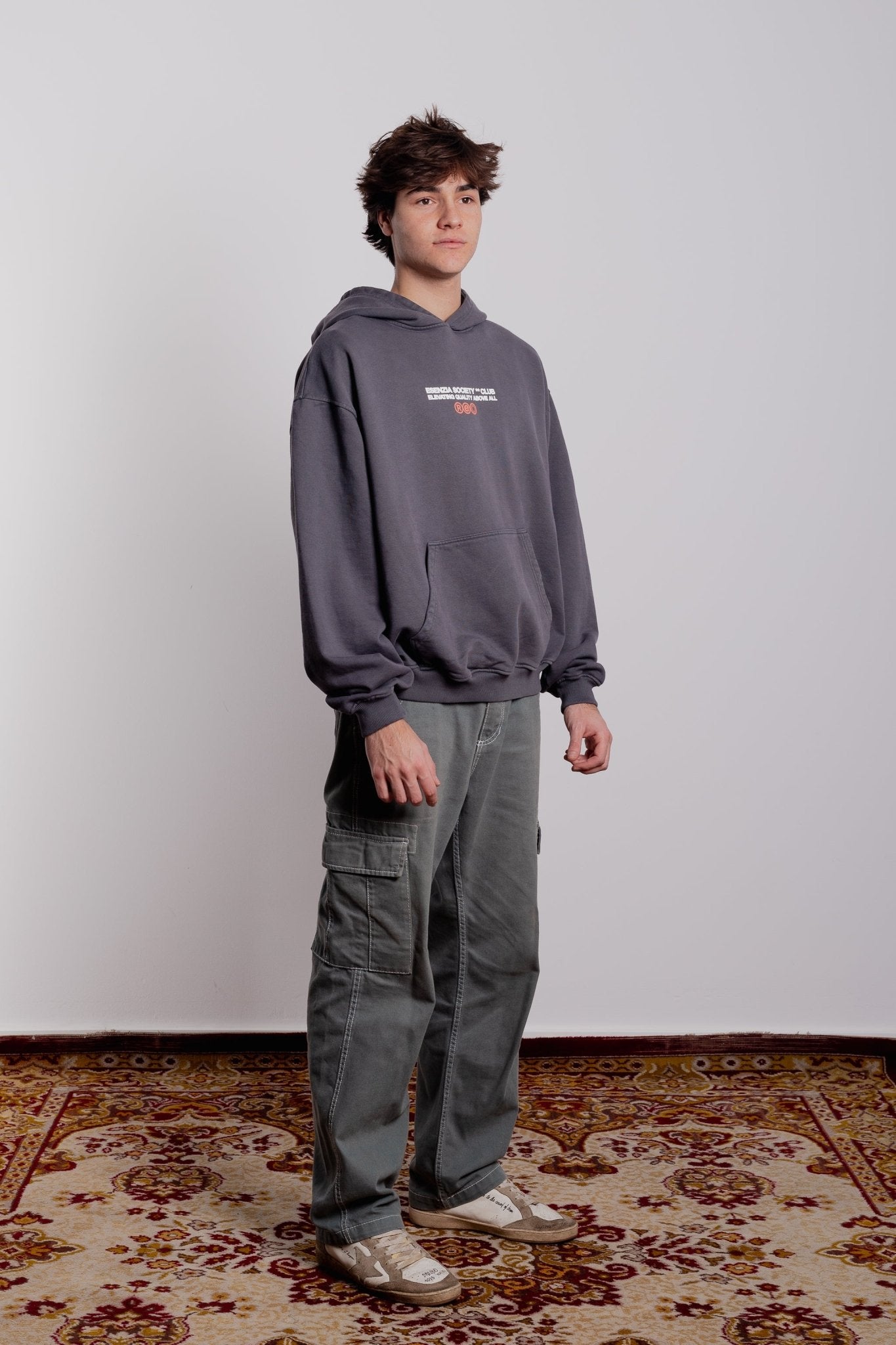 DARK GREY COSMOS HOODIE - Esenzia