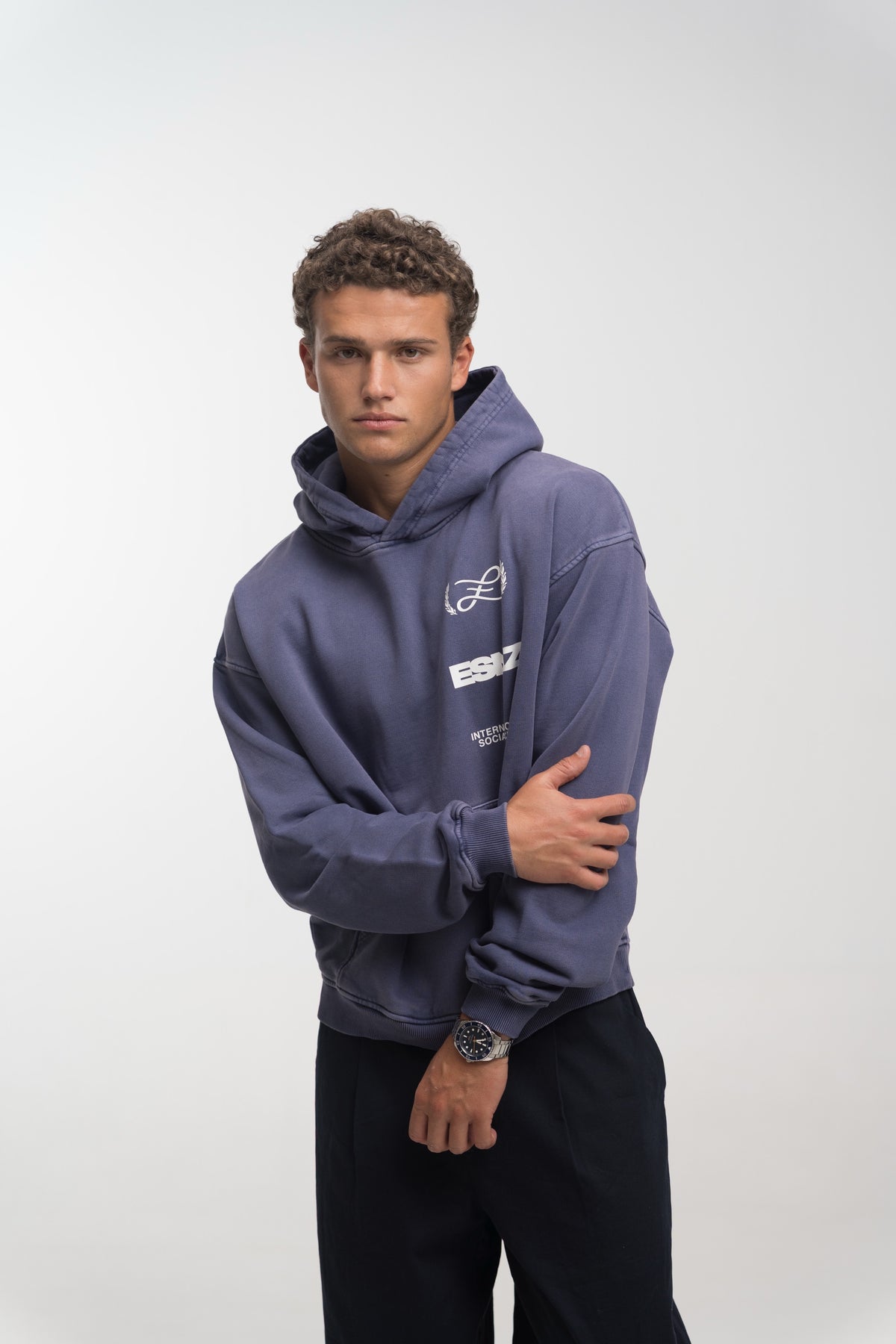 DENIM SOZIAL HOODIE