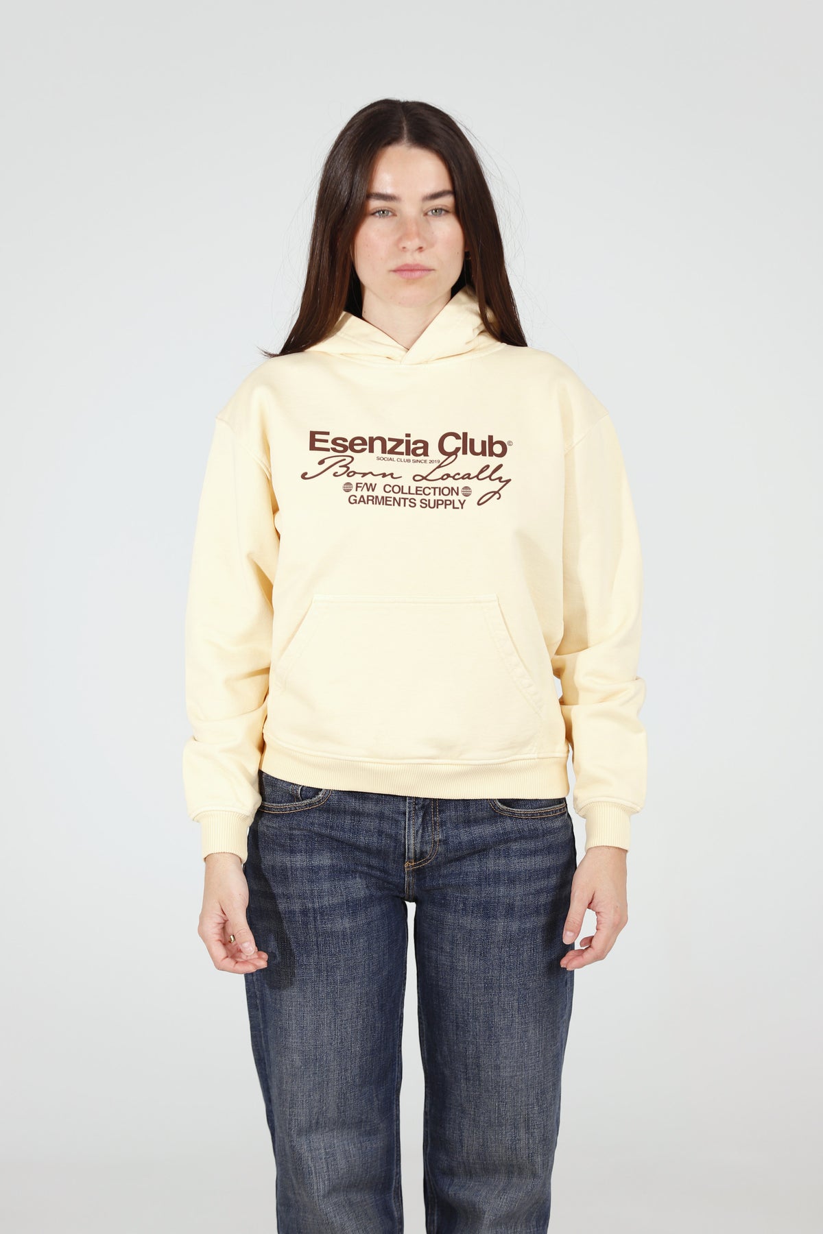 Dune Supply Hoodie — front, on model