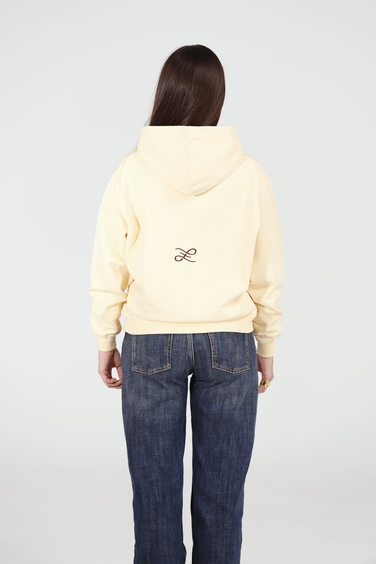 Dune Supply Hoodie — back, on model