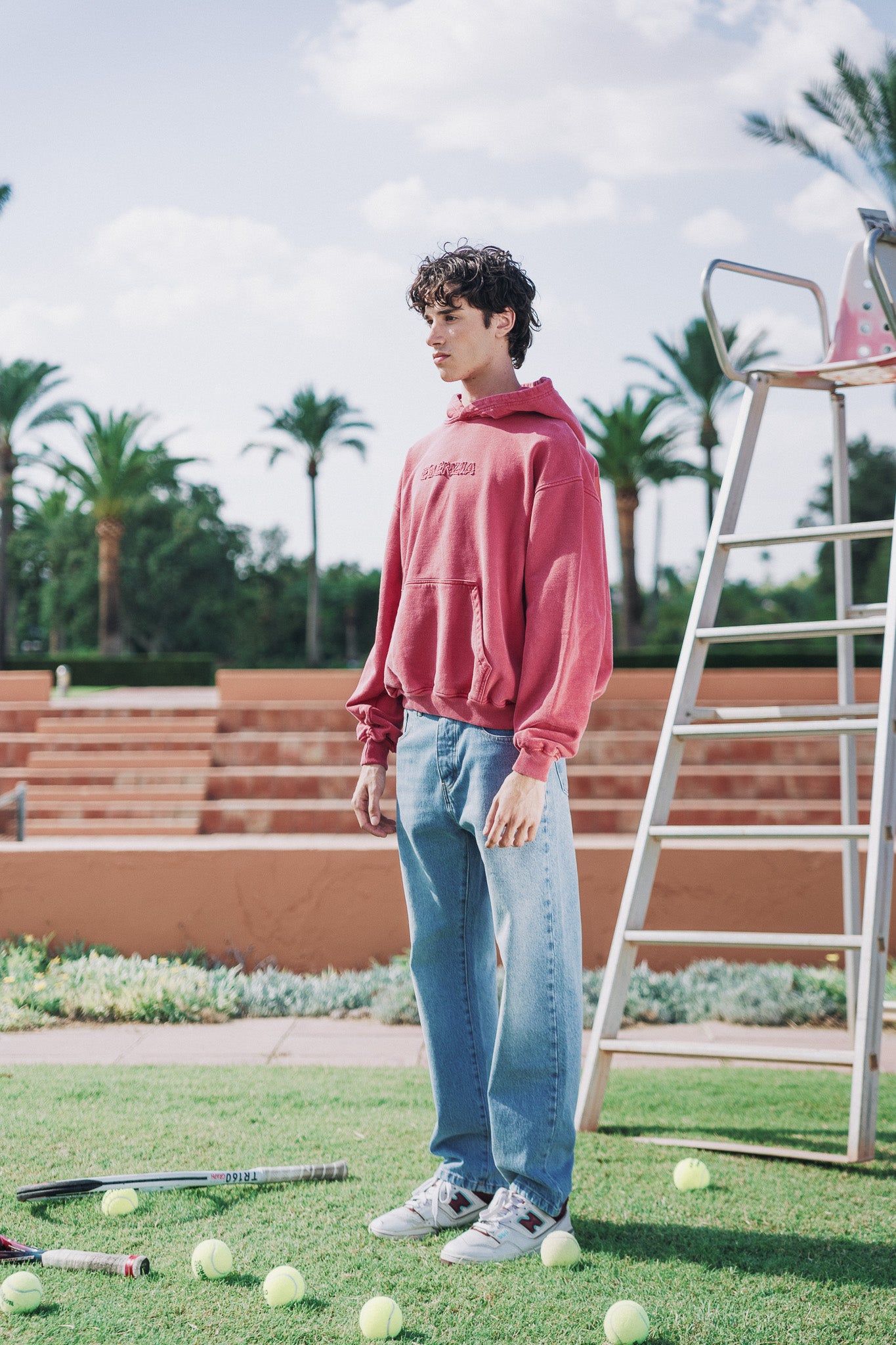 PINK BASELINE HOODIE