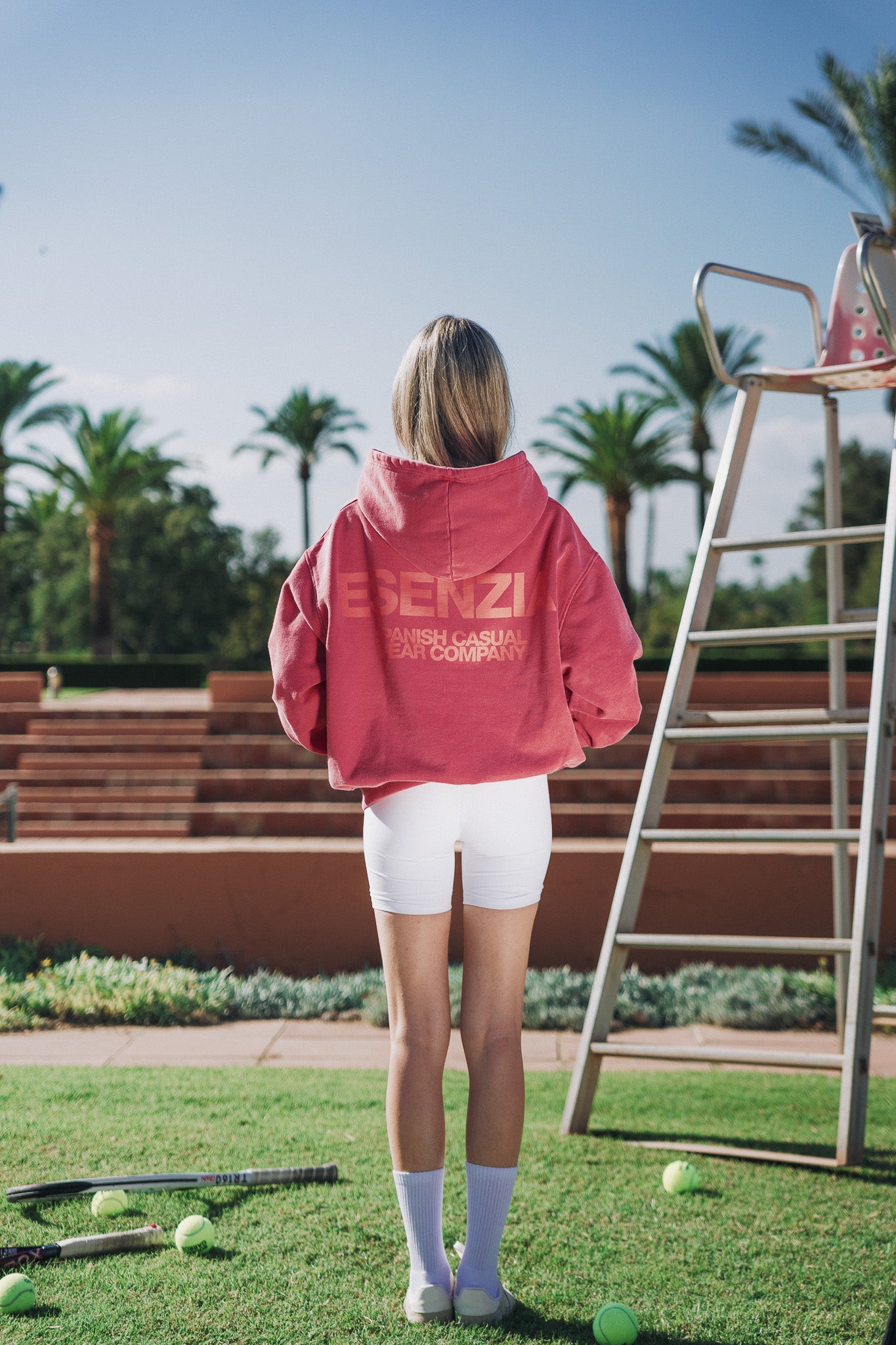 PINK BASELINE HOODIE