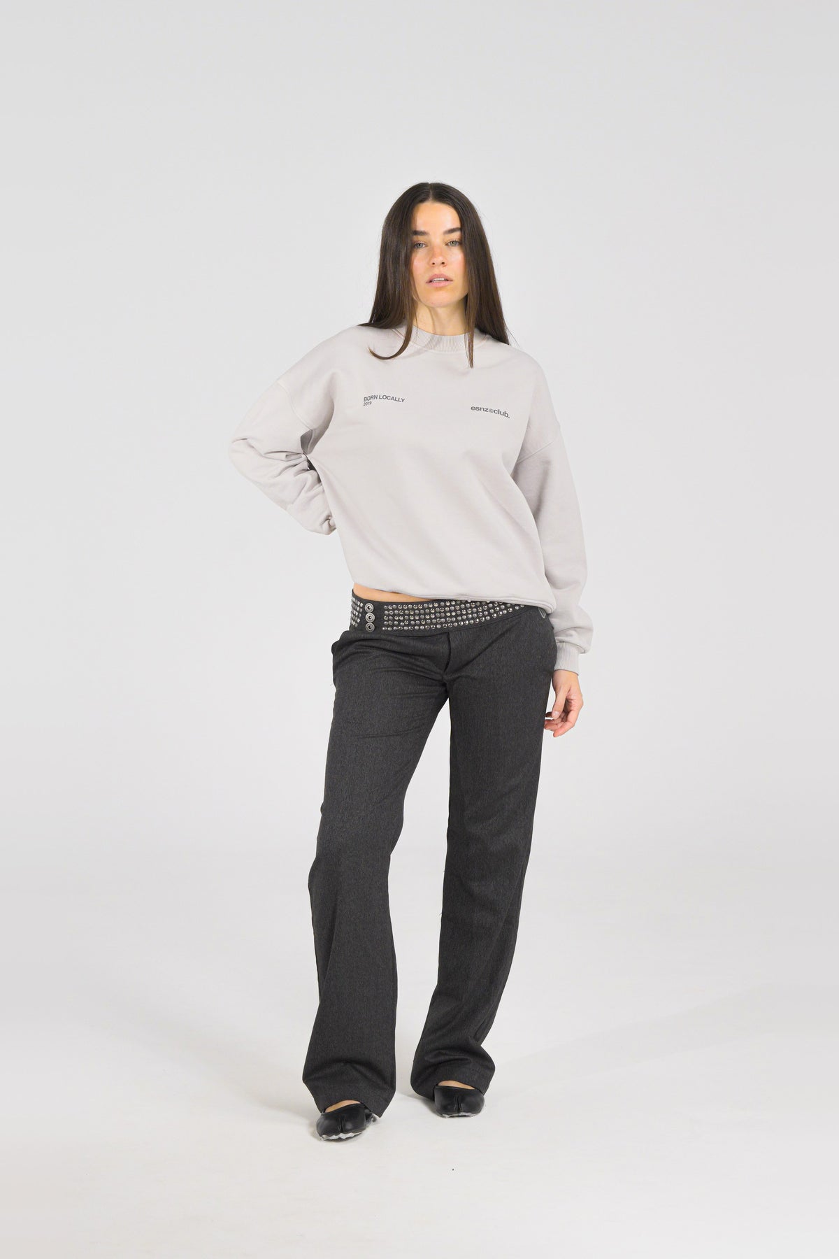 Fog District Crewneck — on model