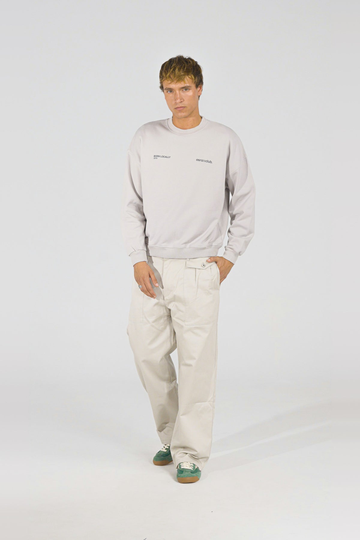Fog District Crewneck — on model