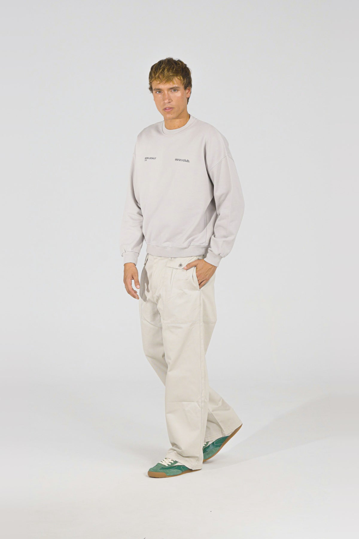 Fog District Crewneck — on model