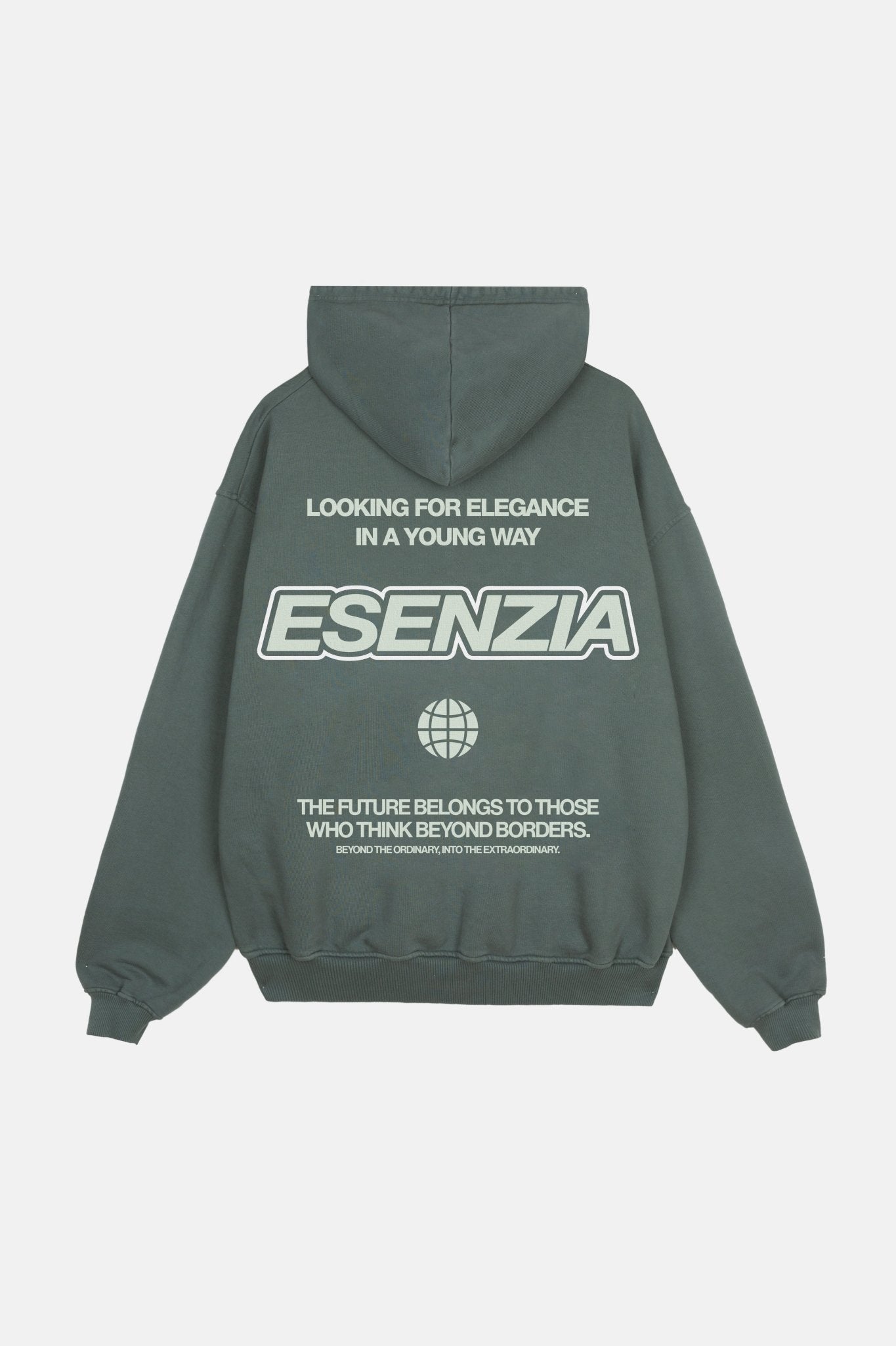 GREEN BEYOND HOODIE - Esenzia