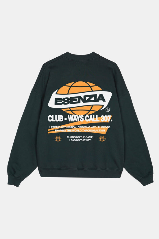 GREEN SATURNO CREWNECK - Esenzia