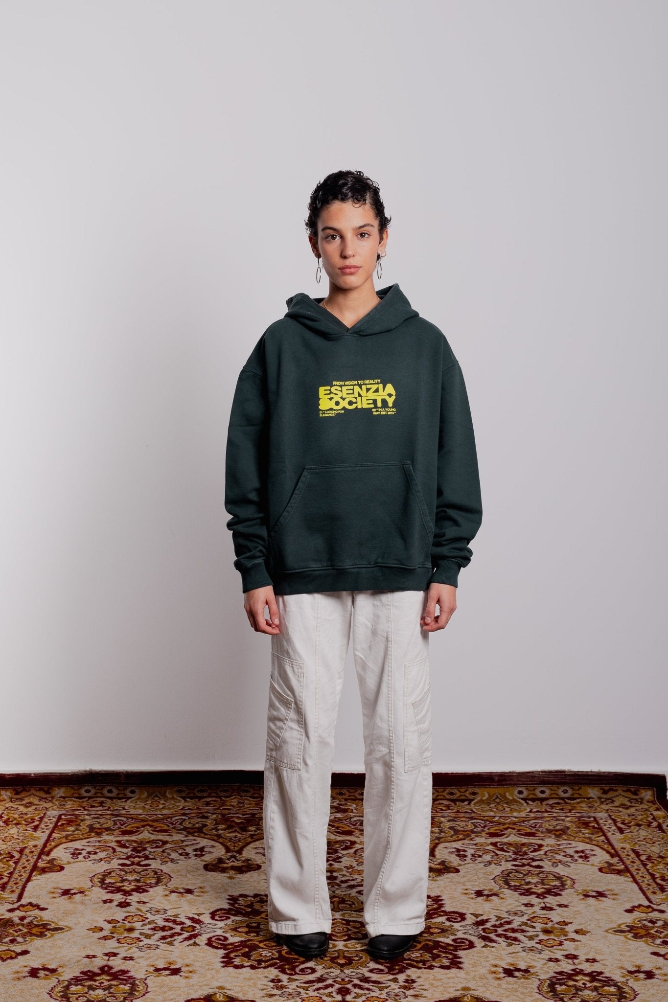 GREEN SOCIETY HOODIE - Esenzia