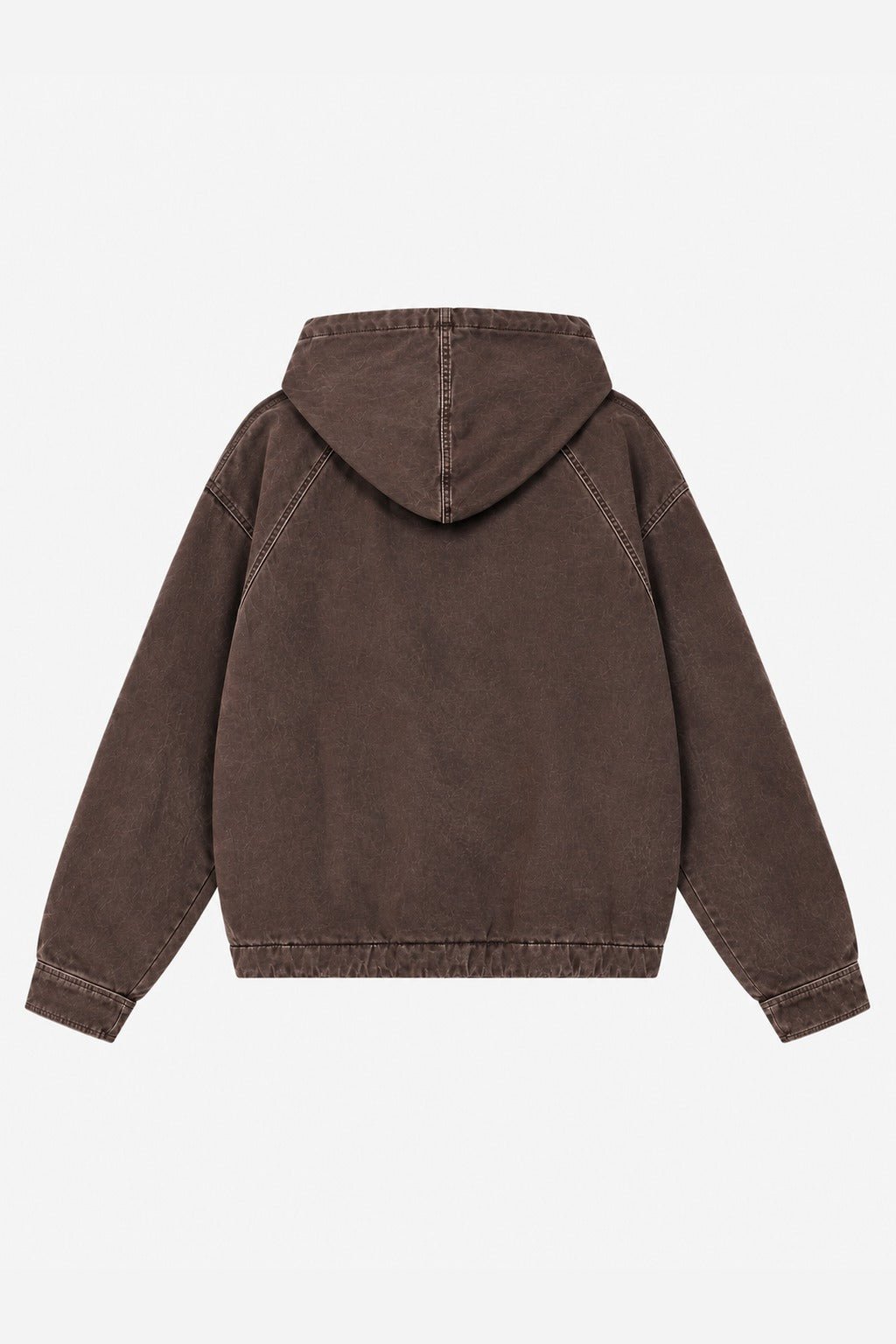 GREY PADDED HOODED JACKET · espalda (digital)