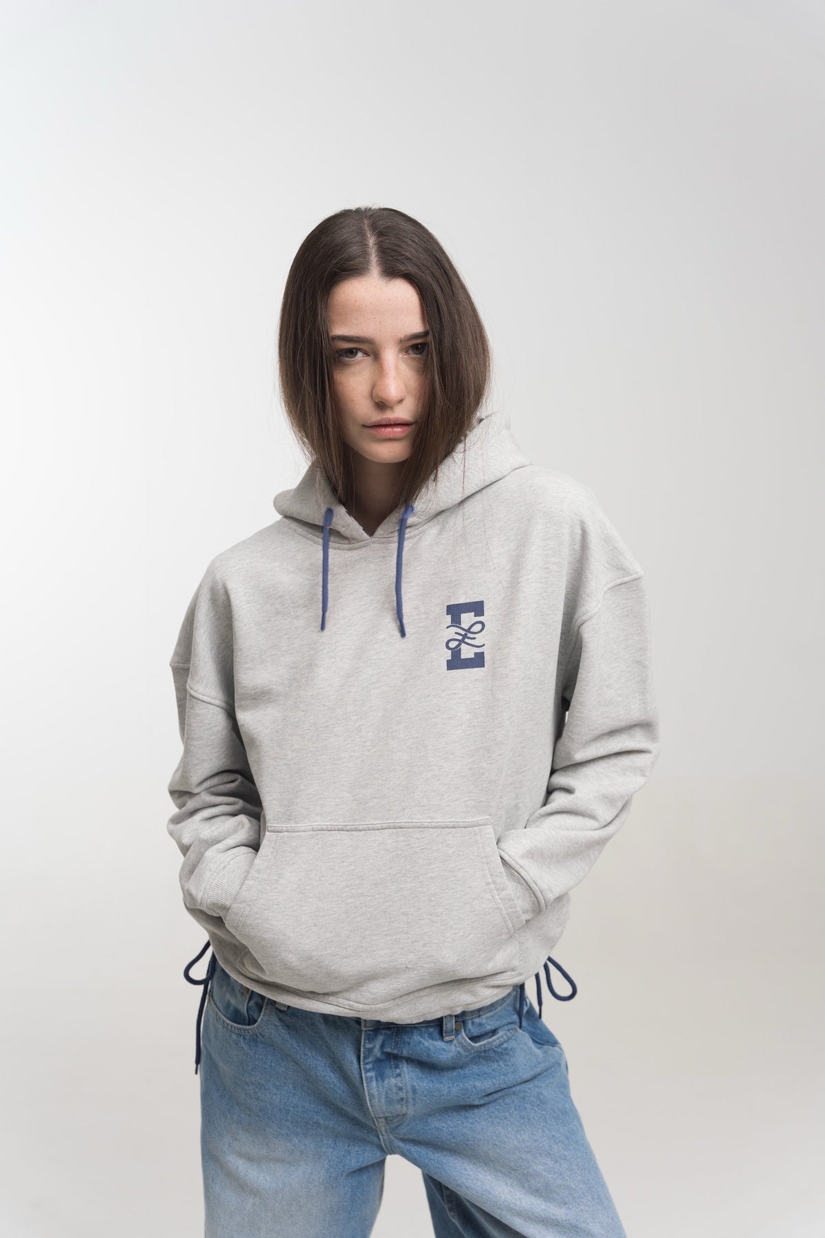 HEATHER POLKA HOODIE