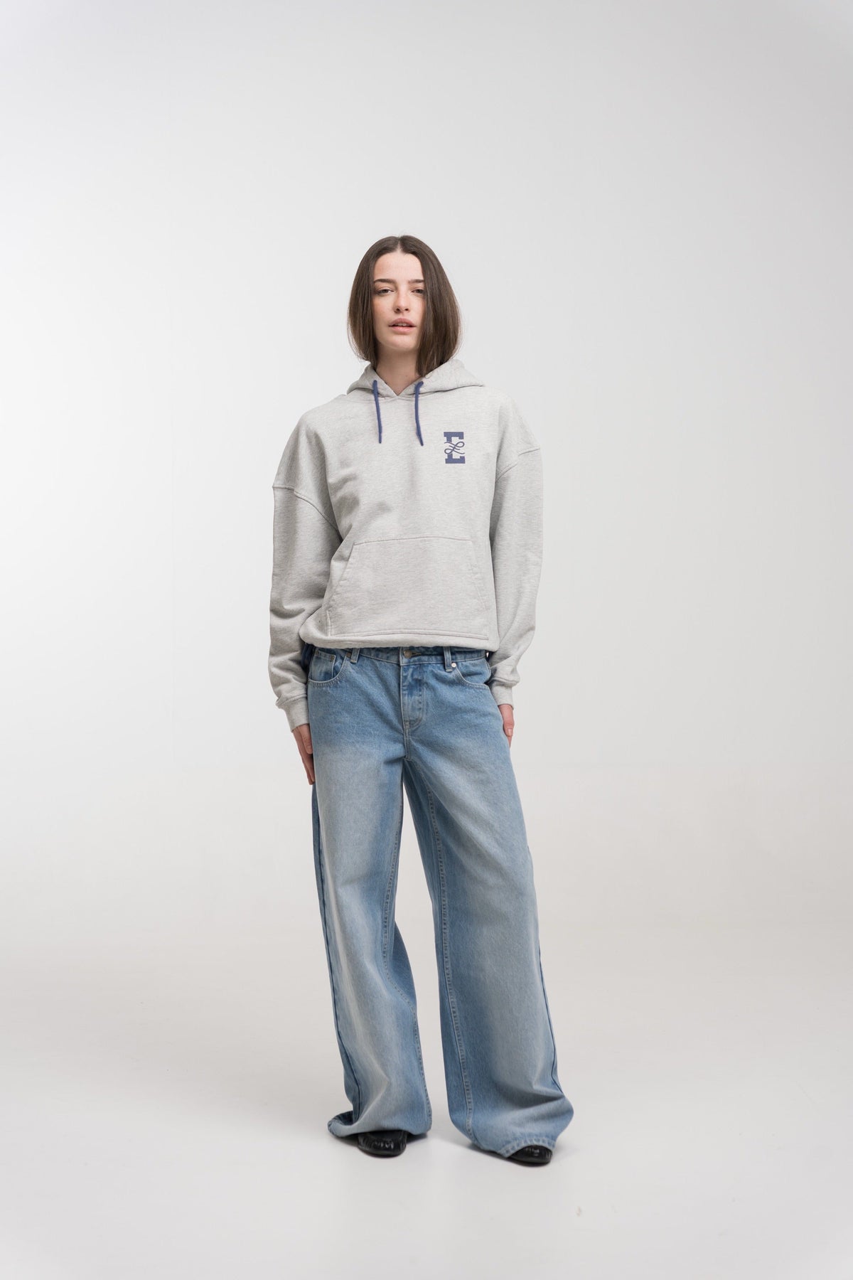 HEATHER POLKA HOODIE