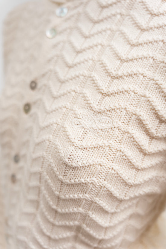 IVORY REGATTA BUTTON KNIT