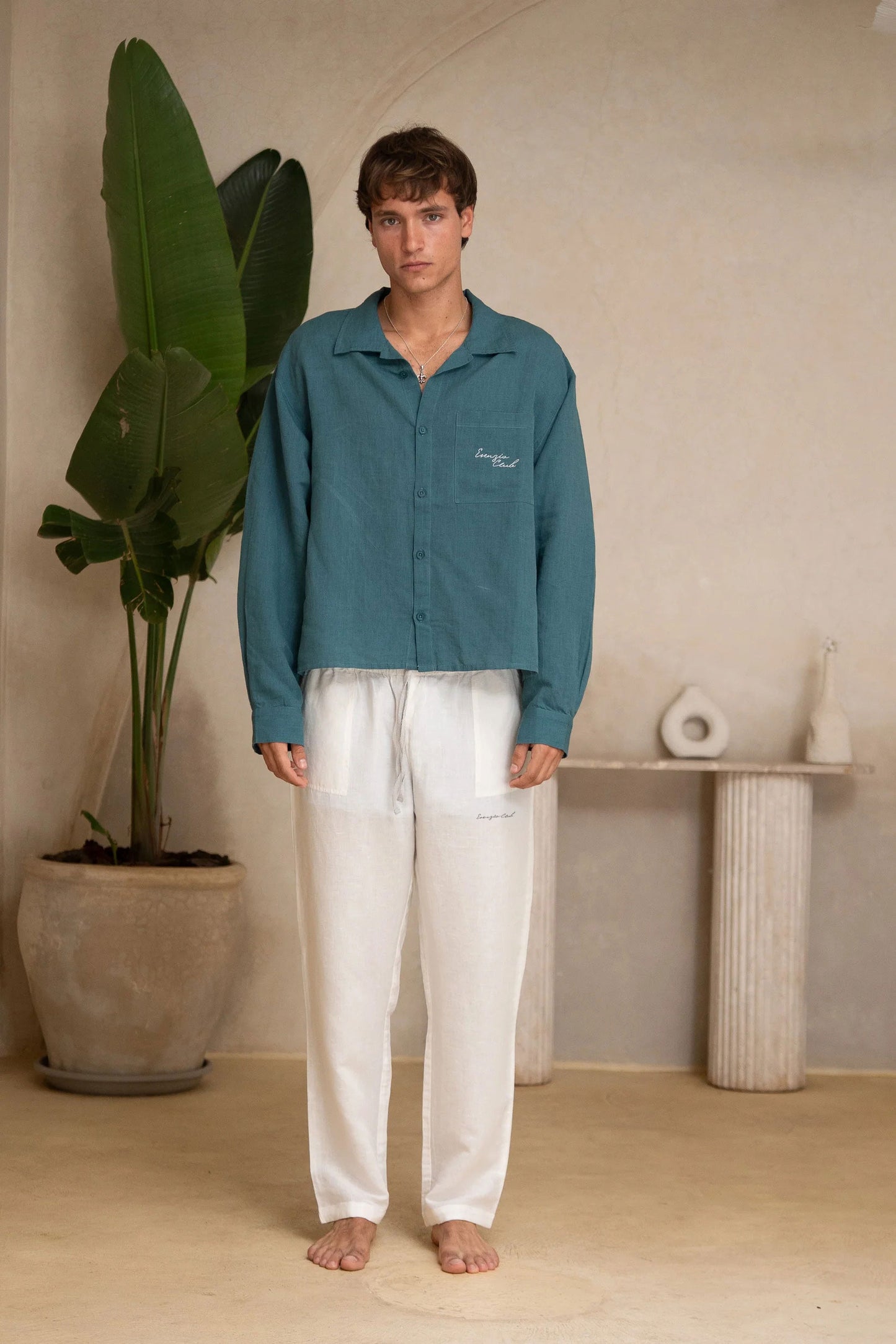 WHITE LINEN PANTS