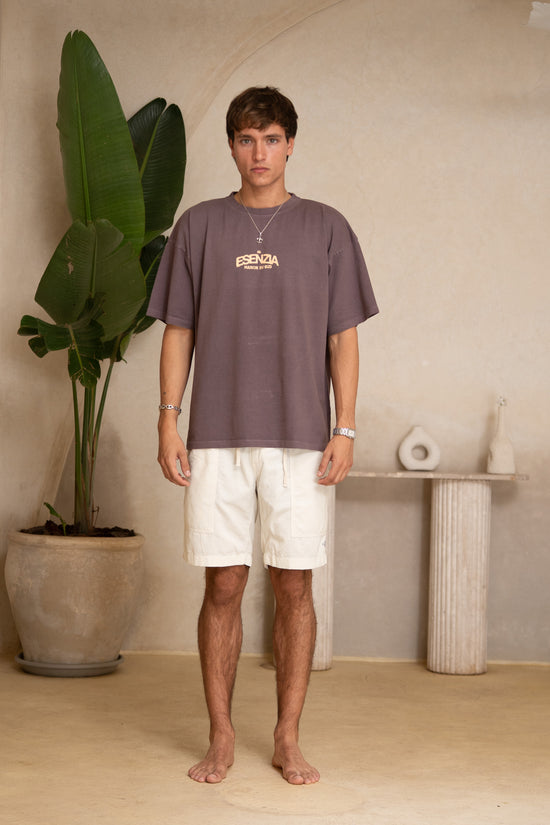PURPLE PALMERAIE TEE