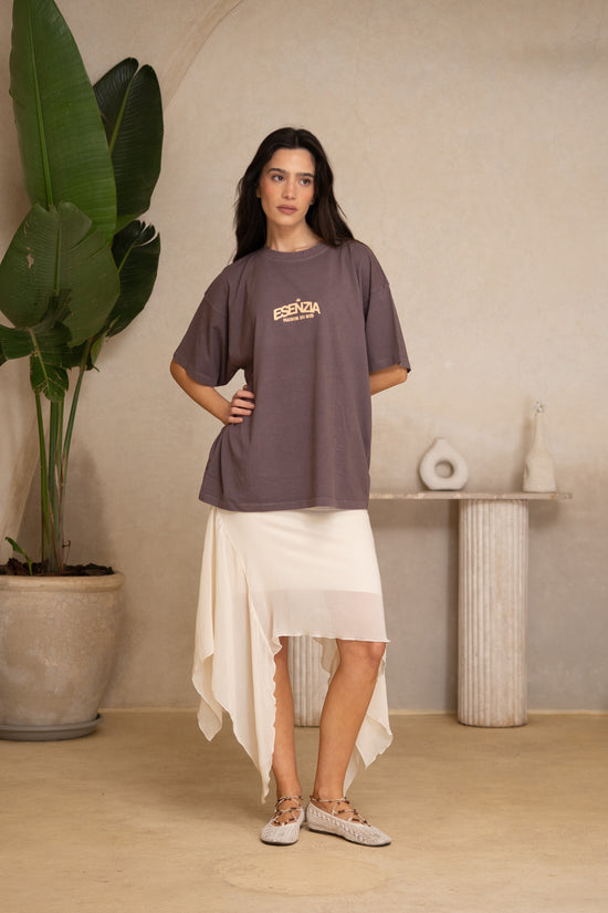 PURPLE PALMERAIE TEE