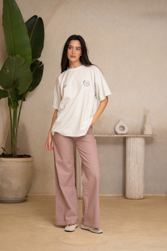 BEIGE LAUREL TEE