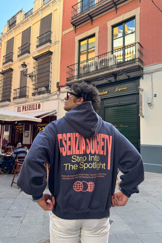 MIDNIGHT STAMP HOODIE - Esenzia