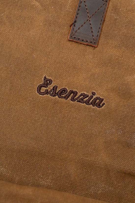 MOCHILA CLÁSICA ENCERADA BEIGE - Esenzia