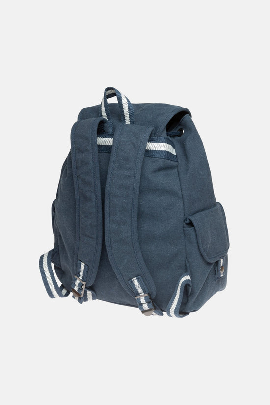 MOCHILA VINTAGE DE LONA AZUL - Esenzia