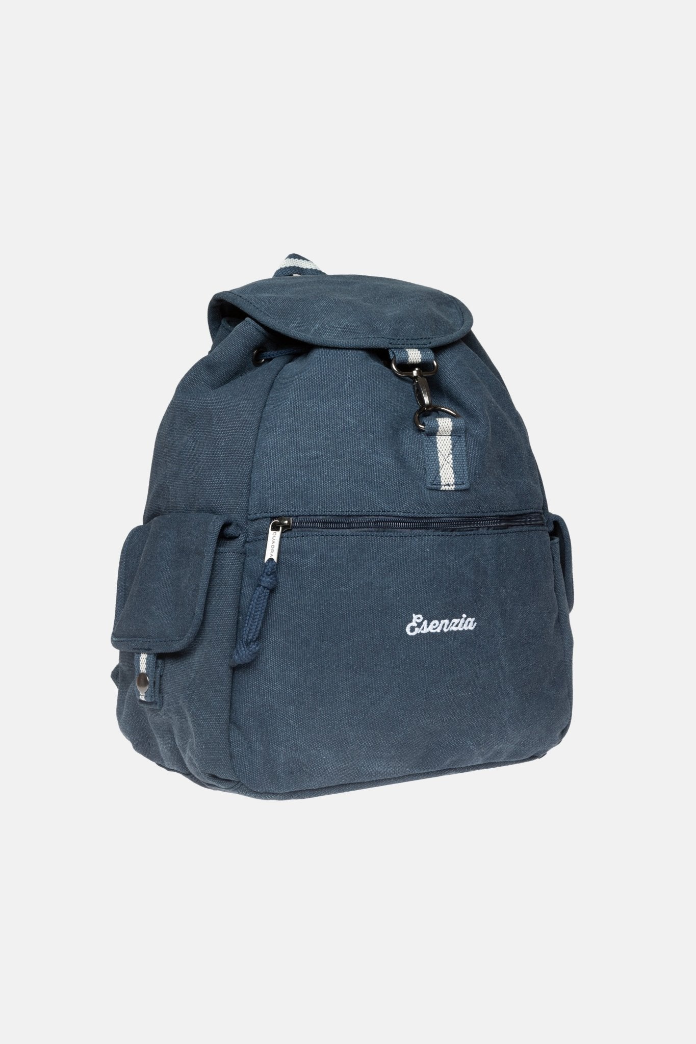 MOCHILA VINTAGE DE LONA AZUL - Esenzia