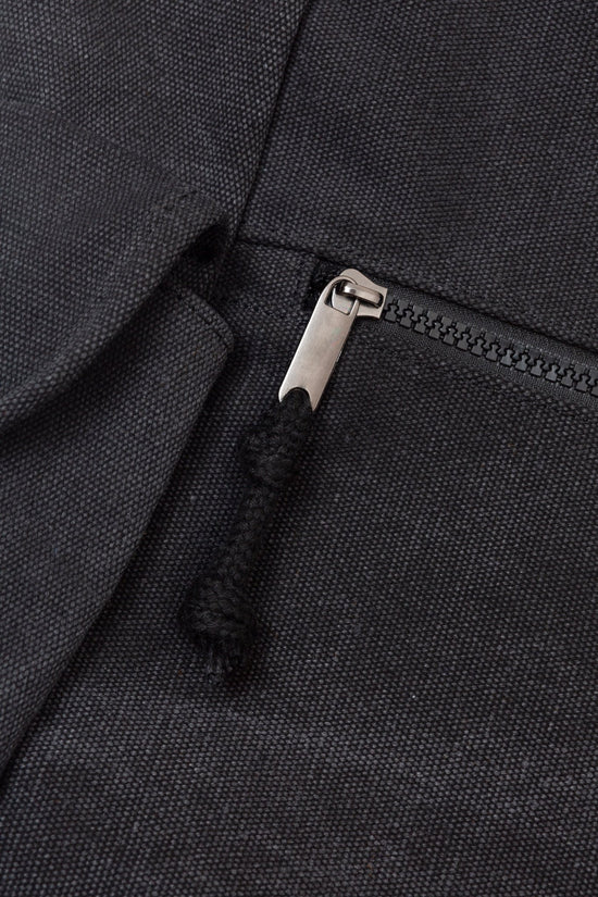 MOCHILA VINTAGE DE LONA NEGRA - Esenzia