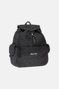 MOCHILA VINTAGE DE LONA NEGRA