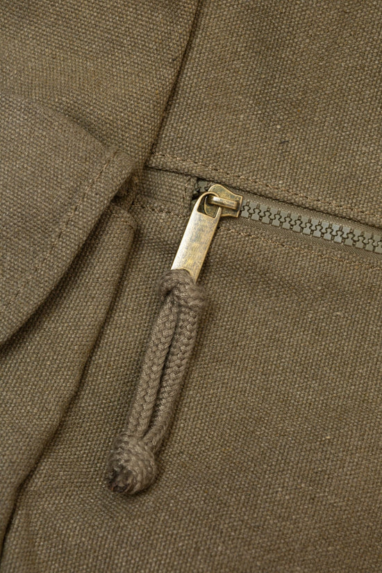 MOCHILA VINTAGE DE LONA VERDE - Esenzia