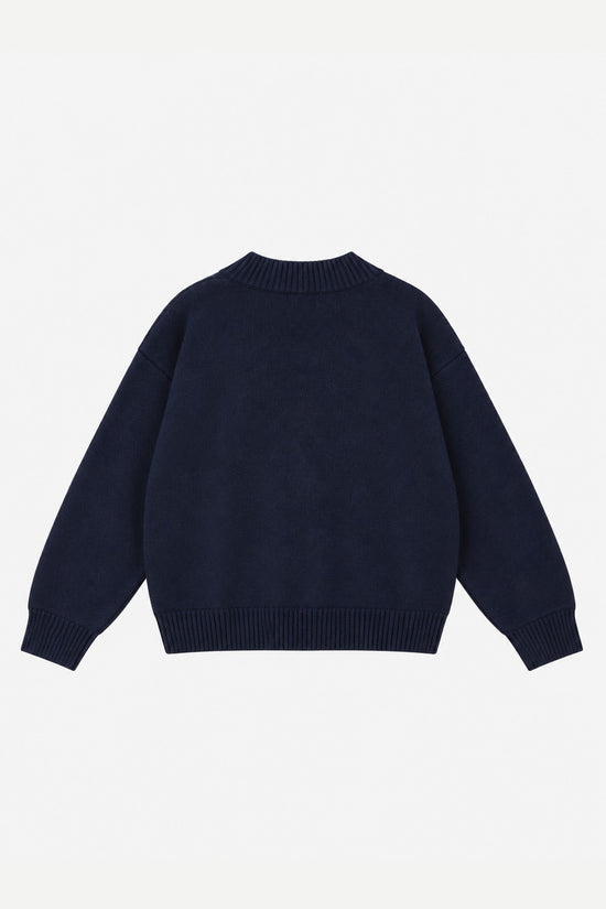 NAVY MERIDIAN KNIT SWEATER · espalda (digital)