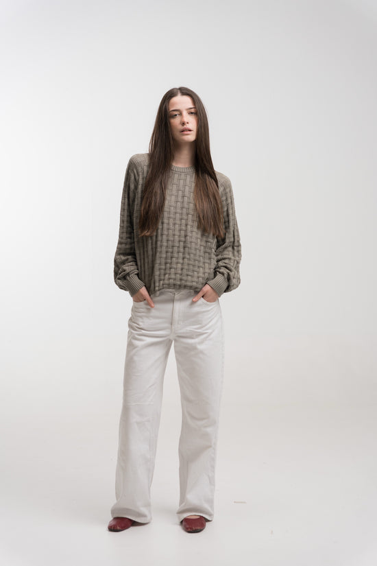 OLIVE TESSERA KNIT SWEATER