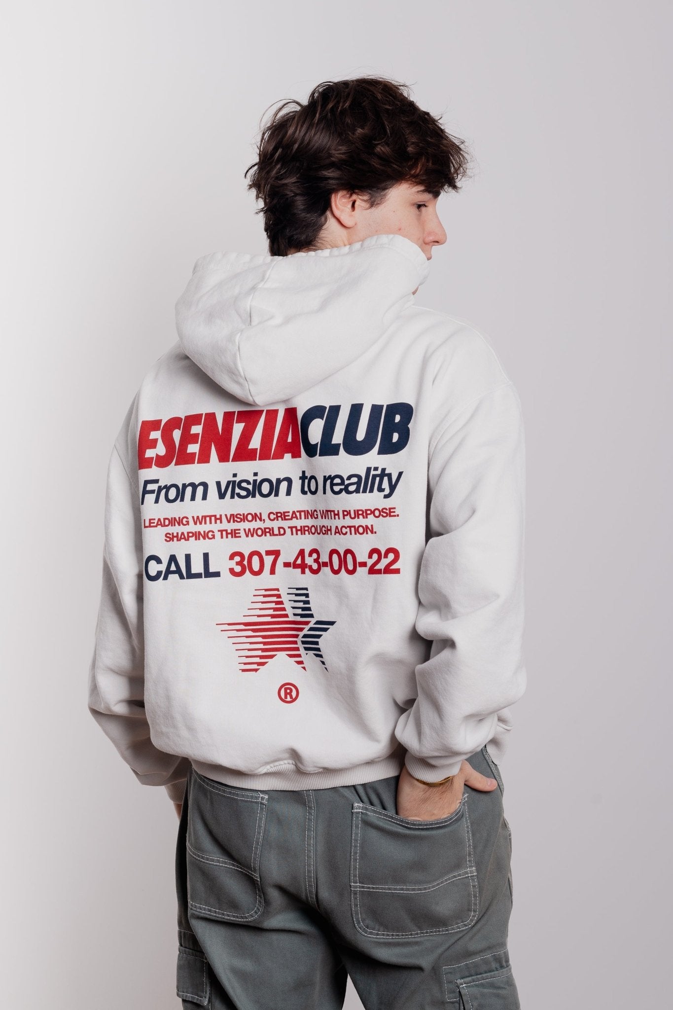 PEARL GREY NOVA HOODIE - Esenzia