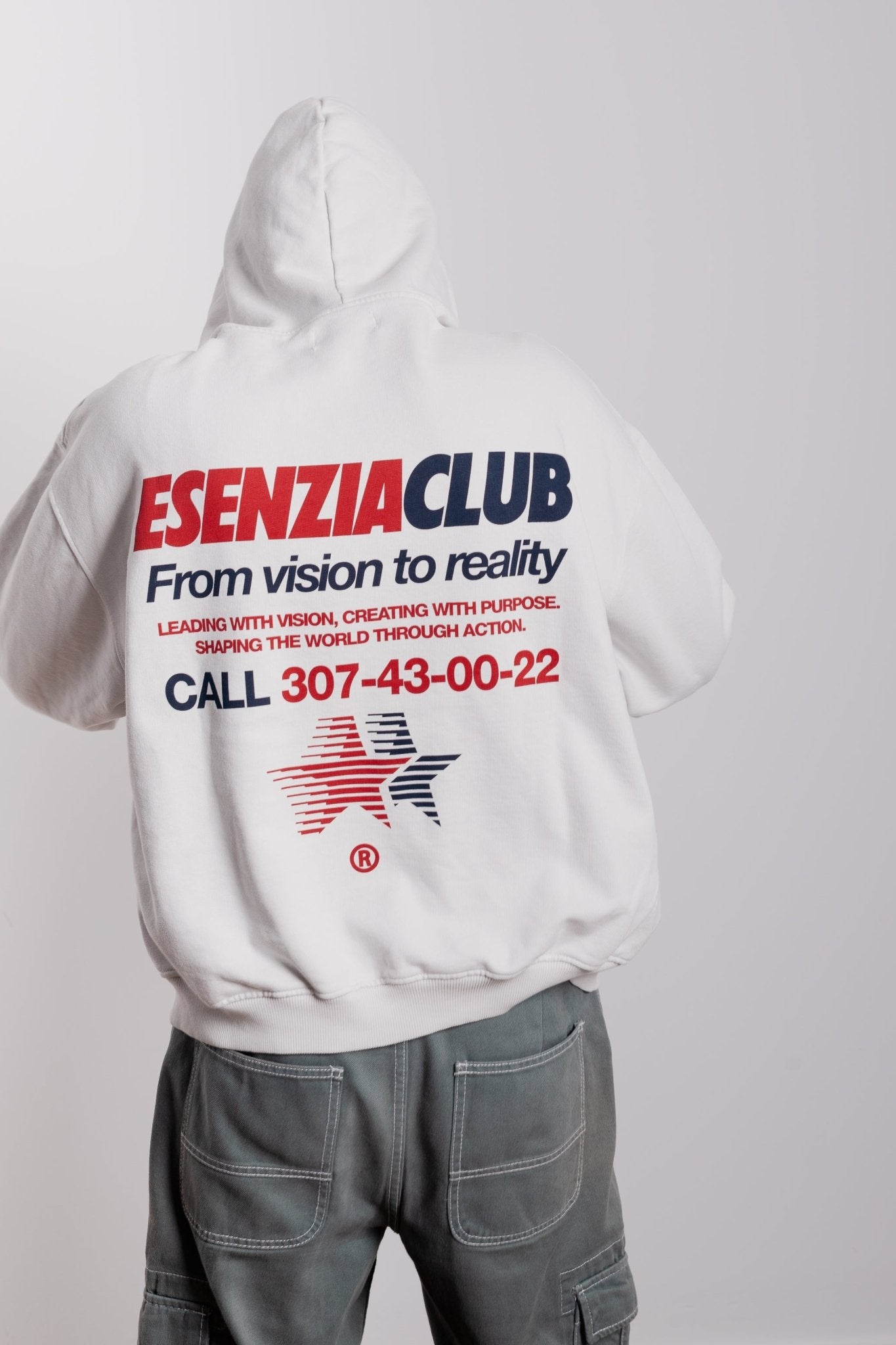 PEARL GREY NOVA HOODIE - Esenzia