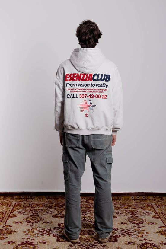 PEARL GREY NOVA HOODIE - Esenzia