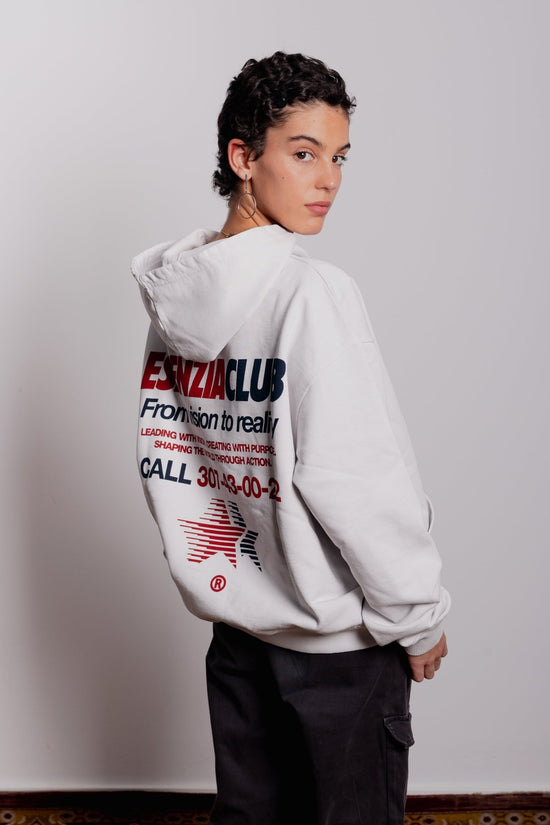 PEARL GREY NOVA HOODIE - Esenzia