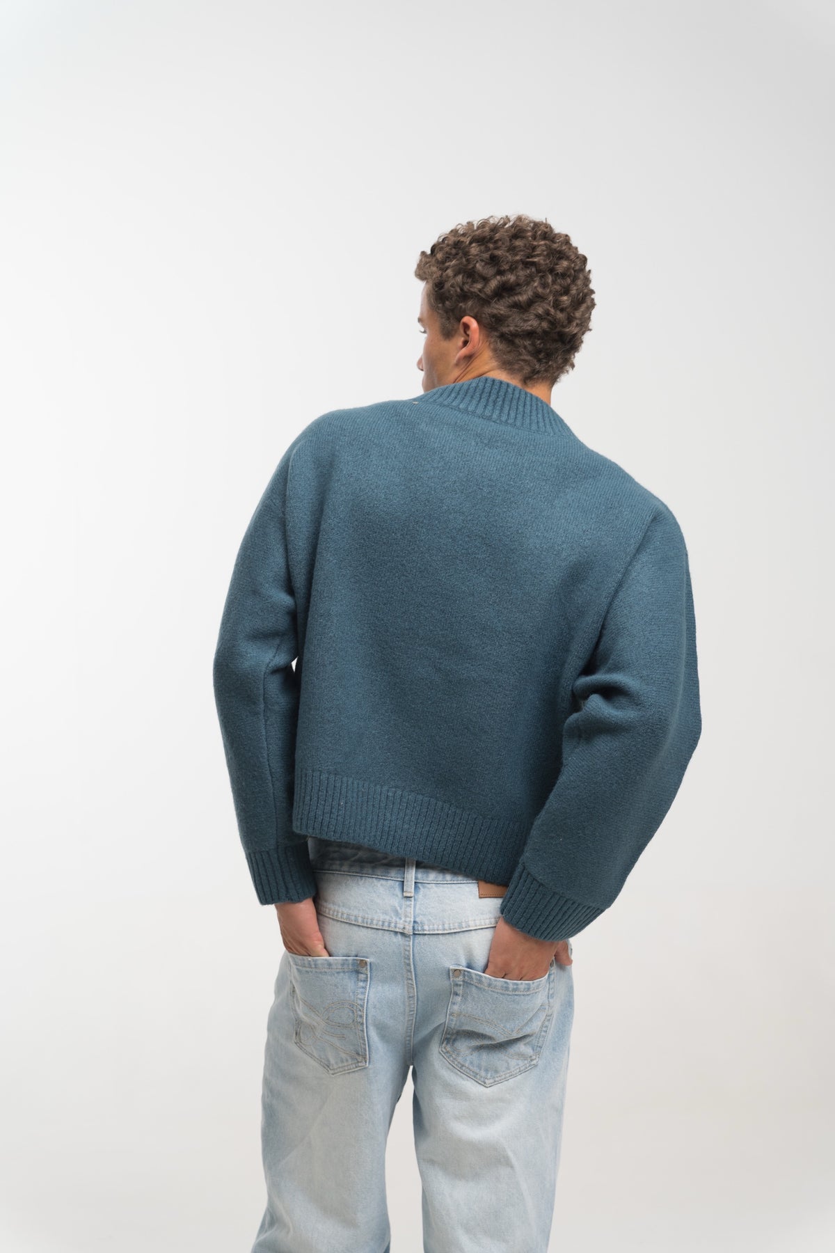 PETROL MERIDIAN KNIT SWEATER